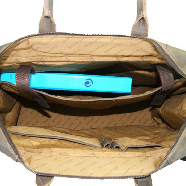 21 Zoll Notebooktasche Leder braun innen 21 Zoll Notebooktasche Leder braun innen