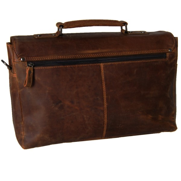 Braune Aktentasche BOUGAINVILLE aus Leder Braune Aktentasche BOUGAINVILLE aus Leder