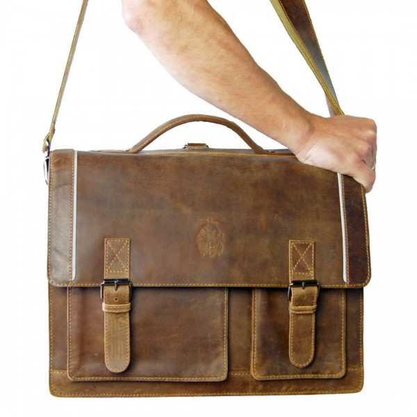 Braune Schulranzen Aktentasche Leder Schultergurt 609 Braune Schulranzen Aktentasche Leder Schultergurt 609