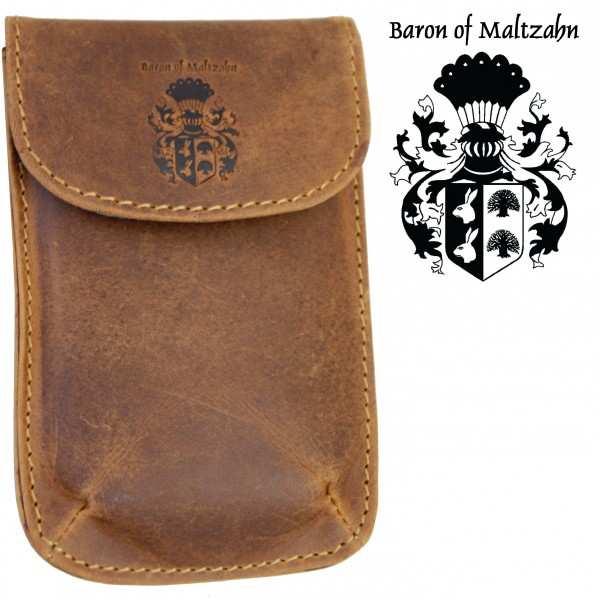 Smartphonetasche REIS aus braunem Leder Smartphonetasche REIS aus braunem Leder