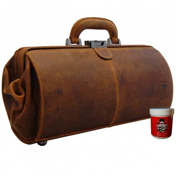 Doktortasche SCHWEITZER aus braunem Leder Doktortasche SCHWEITZER aus braunem Leder