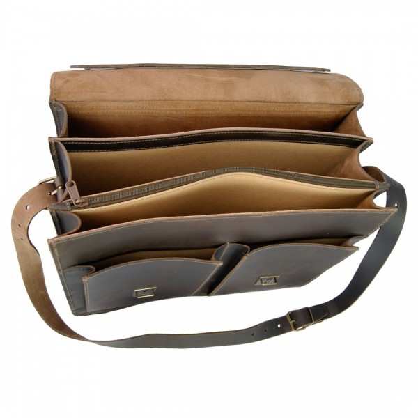 Große Aktentasche Herren braun Innen 8086-30 Große Aktentasche Herren braun Innen 8086-30