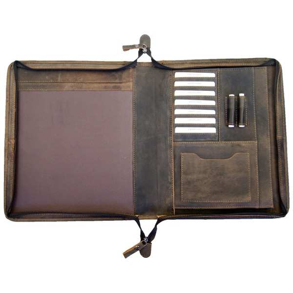 Ordnungsmappe Linkshänder Leder braun 802L Ordnungsmappe Linkshänder Leder braun 802L