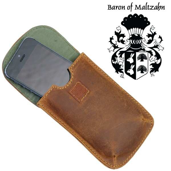 Smartphonetasche REIS aus braunem Leder Smartphonetasche REIS aus braunem Leder