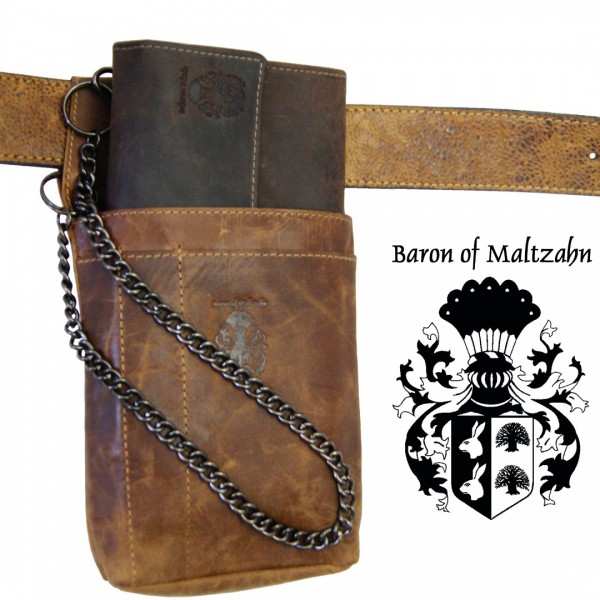 Kellnerhalfter aus braunem Leder 673 Kellnerhalfter aus braunem Leder 673