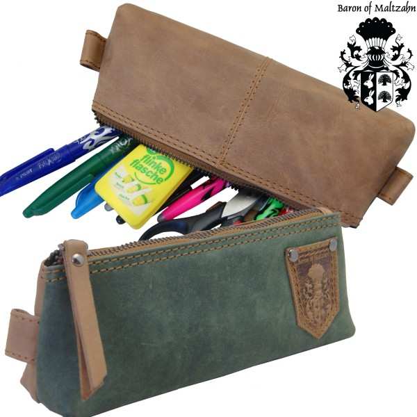 Schlampermäppchen Heraklit aus Leder - Freiherr von Maltzahn Schlampermäppchen Heraklit aus Leder - Freiherr von Maltzahn