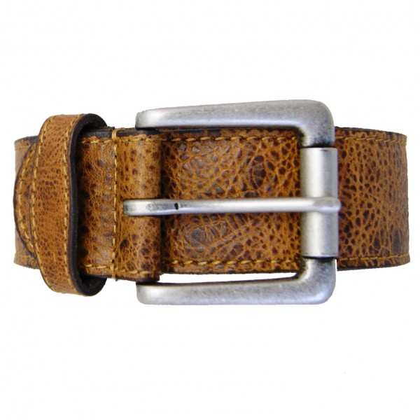 Herrengürtel JUPITER aus braunem Leder 4 cm Herrengürtel JUPITER aus braunem Leder 4 cm