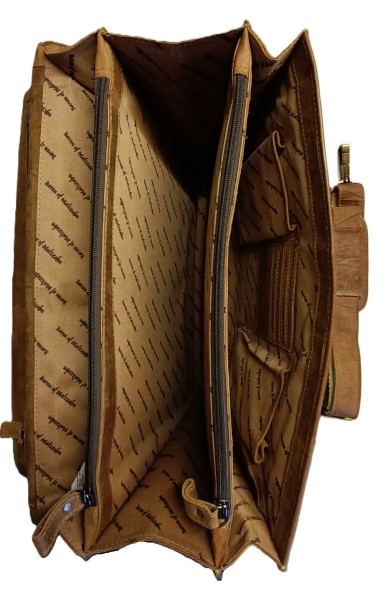 Große Aktentasche HEDIN aus Weideland-Leder - mit leichten Gebrauchspuren Große Aktentasche HEDIN aus Weideland-Leder - mit leichten Gebrauchspuren