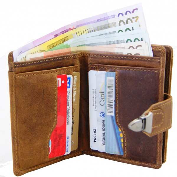 Portemonnaie BRANSON aus braunem Leder Portemonnaie BRANSON aus braunem Leder