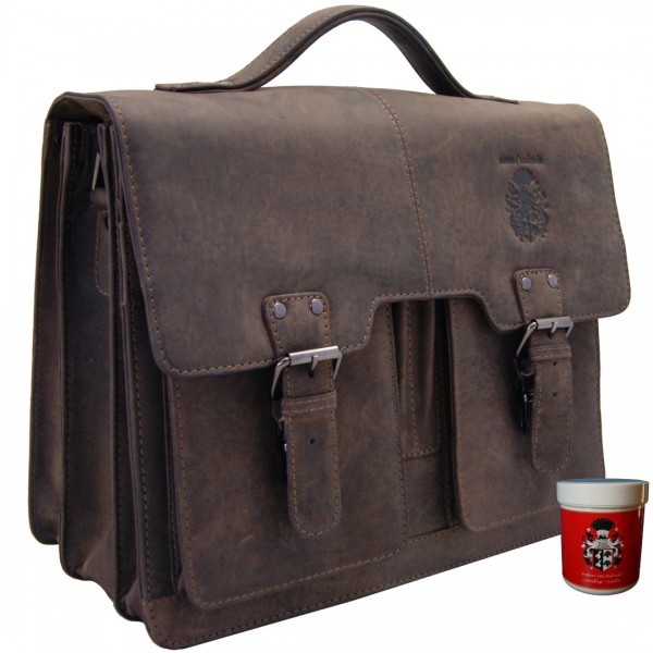 Mit unserem Pflegeprodukt können Sie die Aktentasche hin und wieder behandeln. Mit unserem Pflegeprodukt können Sie die Aktentasche hin und wieder behandeln.