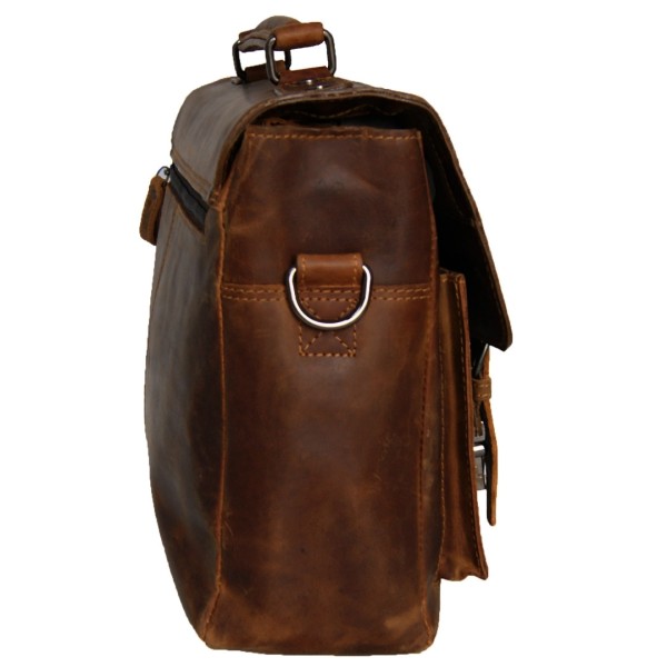 Braune Aktentasche BOUGAINVILLE aus Leder Braune Aktentasche BOUGAINVILLE aus Leder