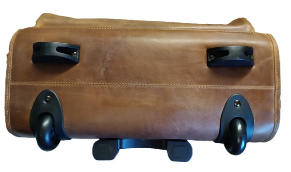 Pilotenkoffer WRIGHT aus braunem Leder - 2.Wahl Pilotenkoffer WRIGHT aus braunem Leder - 2.Wahl