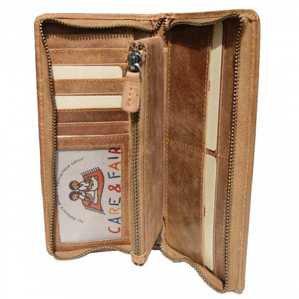 Langbörse Geldbörse BEISHEIM aus braunem Leder Langbörse Geldbörse BEISHEIM aus braunem Leder