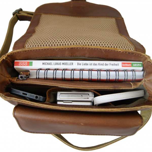 Braune Damen Umhängetasche Artemis aus Leder Braune Damen Umhängetasche Artemis aus Leder