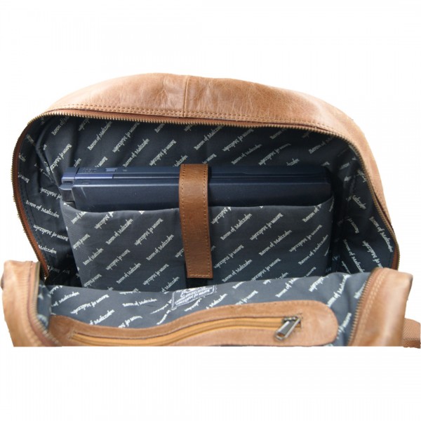 Herren Rucksack JEROME aus braunem Leder Herren Rucksack JEROME aus braunem Leder