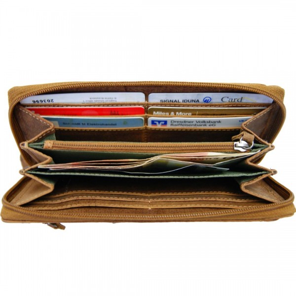 Langbörse OPPENHEIMER aus braunem Leder Langbörse OPPENHEIMER aus braunem Leder