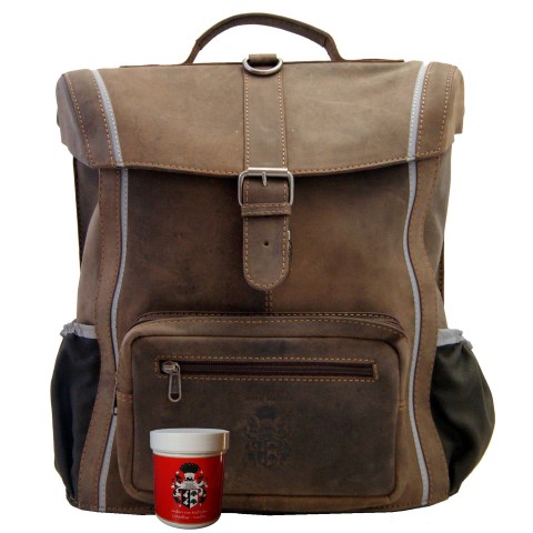 schulranzen Leder braun pestalozzi